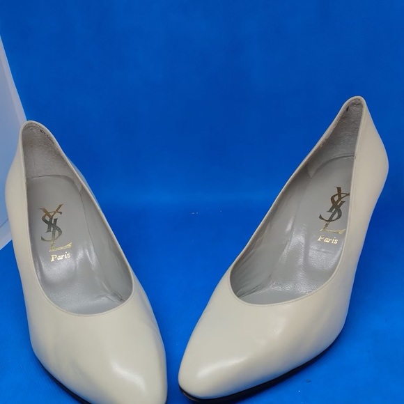 Yves Saint Laurent Beige Leather Pumps Size EU 36/ US 6 - Picture 1 of 15
